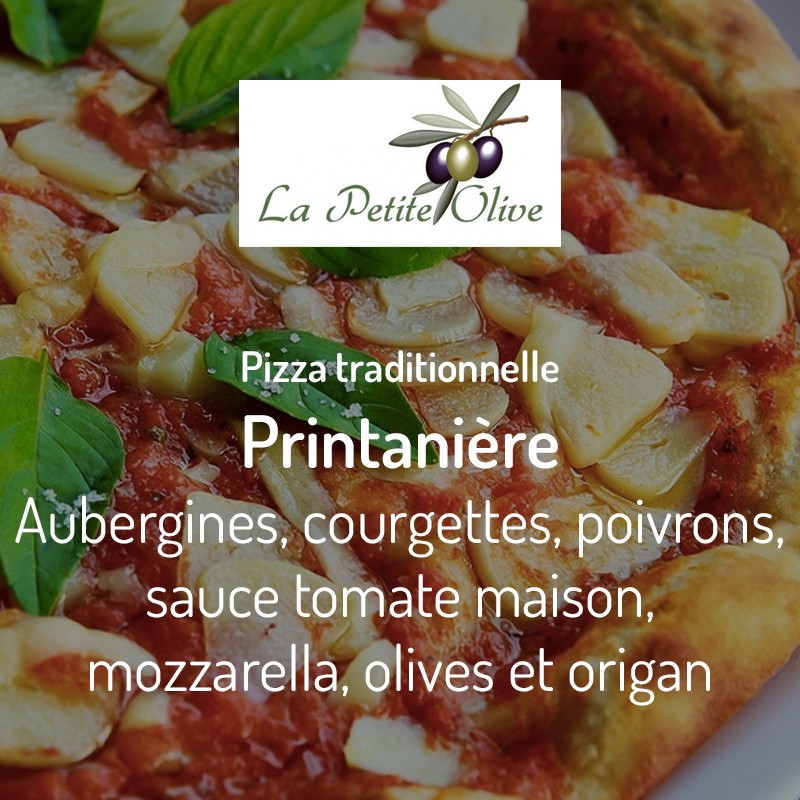 Pizza Printanière La Petite Olive